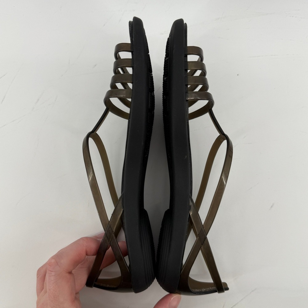 Crocs Isabella Strappy Sandal Black Women 5 Slip On Y2K Jelly Lightweight New - Picture 6 of 9